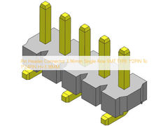TIPO de SMT da fileira de Pin Header Connector 3.96mm único - 1 *2 PIN To 1*24PIN H=3.18MM