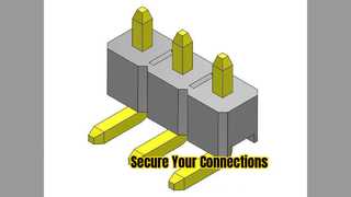 Conector de cabeçalho de pino de ângulo reto 2,54 mm