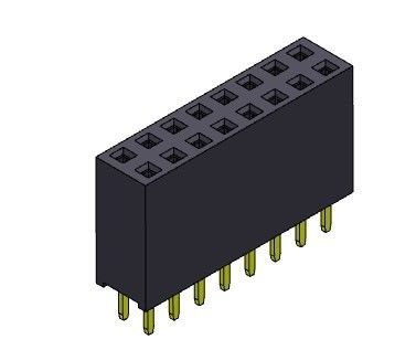 TIPO duplo fêmea do mergulho da fileira do conector 2.54mm do encabeçamento - 2 *2 PIN To 2*40PIN H=11.00mm