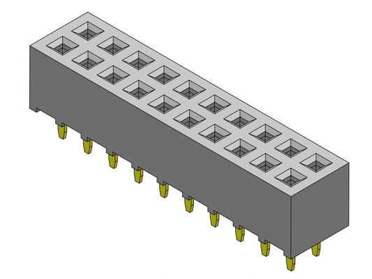 TIPO duplo do mergulho da fileira de 2*2 PIN To 2*40 PIN Header Pcb Connector 2.00mm