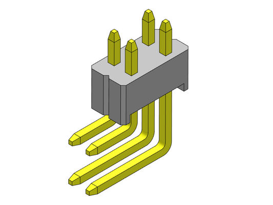 fileira 2*2 R/A PIN To 2*50PIN de 1.27*2.54mm Pin Female Header Connector Dual