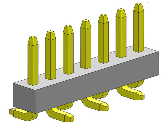 tipo de Pin Female Header Connector SMT da fileira de 1.00mm único - 1 *2 PIN To 1*40PIN