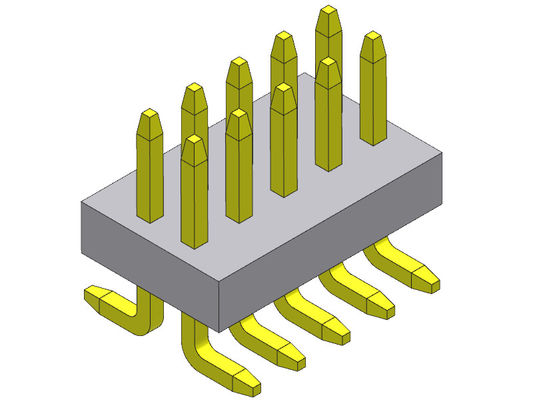 Fileira dupla Pin Female Header Connector 1.00mm 2*2 PIN To 2*40PIN