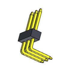 TIPO do ângulo direito da fileira de Pin Header Connector 1.0mm único - 1 *2 PIN To 1*40PIN H=1.0mm