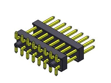 TIPO duplo de SMT das fileiras de Pin Header Connector 2.54mm com os Pegs 2*2 PIN To 2*40PIN