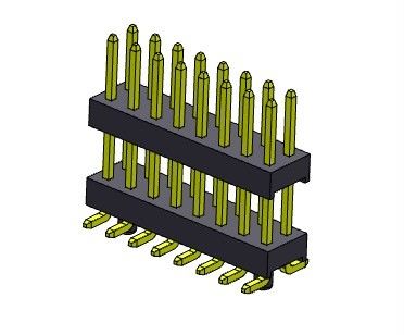 TIPO duplo de SMT das fileiras de Pin Header Connector 2.54mm com os Pegs 2*2 PIN To 2*40PIN