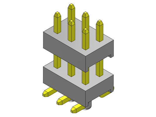 TIPO duplo de SMT das fileiras de Pin Header Connector 2.54mm com os Pegs 2*2 PIN To 2*40PIN