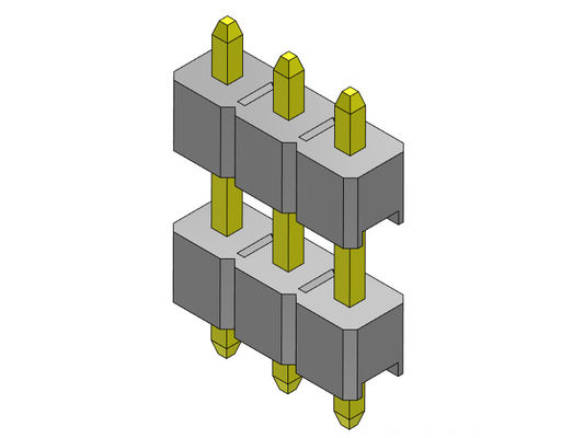 TIPO reto da fileira dupla de Pin Header Connector 2.54mm - 1 *2 PIN To 1*40PIN