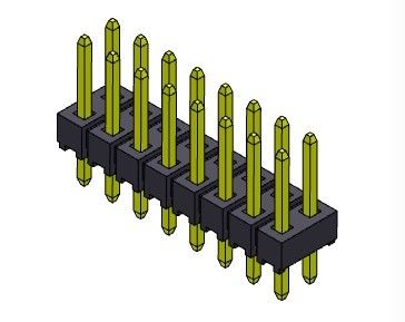 TIPO duplo do MERGULHO da fileira de Pin Header Connector 2.54mm - 2 *2 PIN To 2*40PIN H=2.54MM