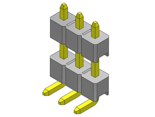 TIPO R/A da fileira dupla de Pin Header Connector 2.54mm - 1 *2 PIN To 1*40PIN H=2.54MM
