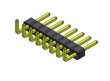 TIPO R/A da única fileira de Pin Header Connector 2.54mm - 1 *2 PIN To 1*40PIN H=2.54MM