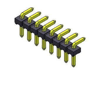 TIPO R/A da única fileira de Pin Header Connector 2.54mm - 1 *2 PIN To 1*40PIN H=2.54MM H=1.5MM