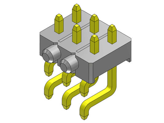 TIPO de SMT da fileira de Pin Header Connector 2.54mm único com Pegs 2*2 PIN To 2*40PIN H=2.54MM