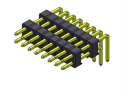 TIPO R/A da fileira dupla de Pin Header Connector 2.54mm - 2 *2 PIN To 2*40PIN H=2.54MM