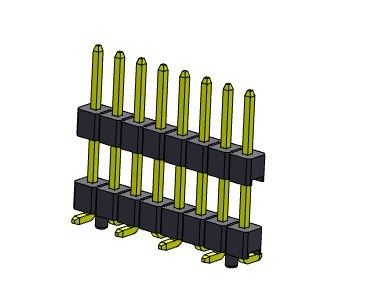 TIPO duplo de SMT das fileiras de Pin Header Connector 2.54mm com Pegs 1*2 PIN To 1*40PIN H=2.54MM
