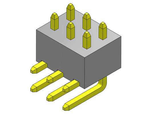 TIPO R/A da única fileira de Pin Header Connector 2.54mm - 2 *2 PIN To 2*40PIN H=4.30MM