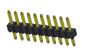 TIPO do mergulho da fileira de Pin Header Connector 2.00mm único - 1 *2 PIN To 1*40PIN H=2.00MM