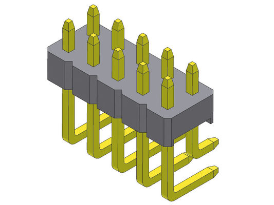 TIPO duplo do ângulo direito da fileira de Pin Header Connector 2.00mm - 2 *2 PIN To 2*40PIN H=2.00MM
