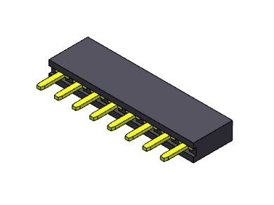 tipo conector 1*2 PIN To 1*40PIN do mergulho da fileira do conector do encabeçamento do PWB de 2.54mm único