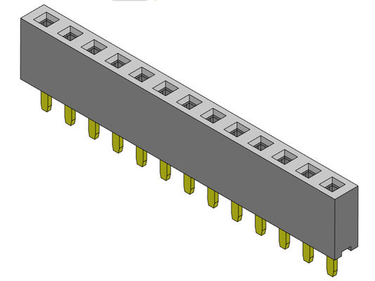 tipo conector 1*2 PIN To 1*40PIN do mergulho da fileira do conector do encabeçamento do PWB de 2.54mm único
