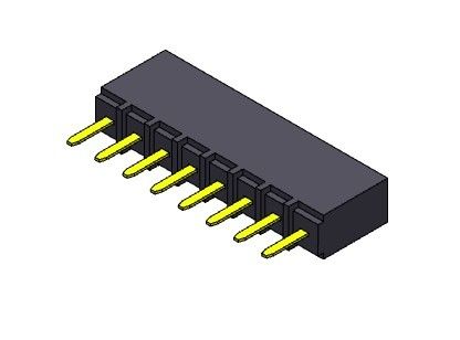 TIPO fêmea do mergulho da fileira do conector 2.54mm do encabeçamento único - 1 *2 PIN To 1*40PIN H=6.80mm
