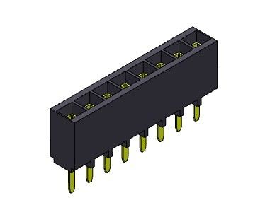 TIPO fêmea do mergulho da fileira do conector 2.54mm do encabeçamento único - 1 *2 PIN To 1*40PIN H=6.80mm