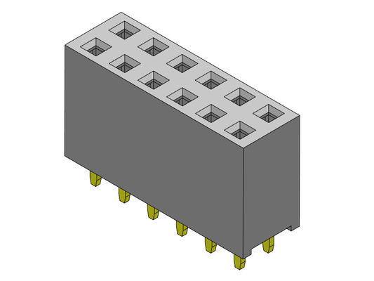 TIPO duplo fêmea do mergulho da fileira do conector 2.54mm do encabeçamento - 2 *2 PIN To 2*40PIN H=8.50mm