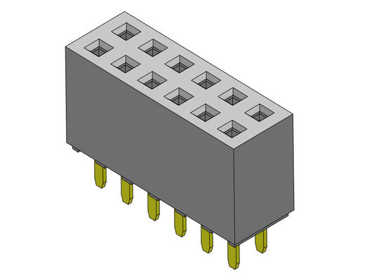 TIPO duplo fêmea do mergulho da fileira do conector 2.54mm do encabeçamento - 2 *2 PIN To 2*40PIN H=8.50mm