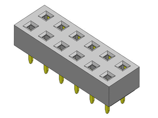 TIPO duplo fêmea do mergulho da fileira do conector 2.54mm do encabeçamento - 2 *2 PIN To 2*40PIN H=3.50mm