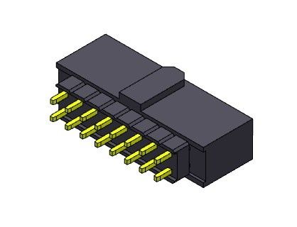 2*2 PIN To 2*40 PIN Female Header uma fileira dupla de 2,54 milímetros elevou o TIPO do ajuste de imprensa