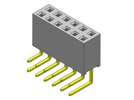 O mergulho R/A DATILOGRAFA a passo de 2,54 milímetros o encabeçamento fêmea 1*2 PIN To 1*40PIN H=8.50mm