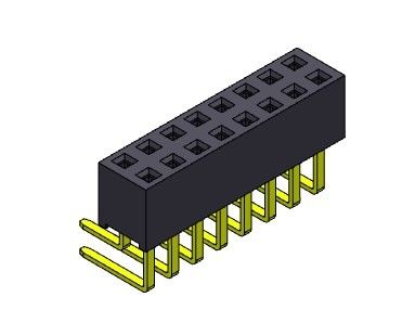 o mergulho R/A da fileira dupla de 2.54mm DATILOGRAFA o conector 2*2 PIN To 2*40PIN do encabeçamento do PWB