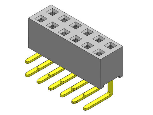 o mergulho R/A da fileira dupla de 2.54mm DATILOGRAFA o conector 2*2 PIN To 2*40PIN do encabeçamento do PWB