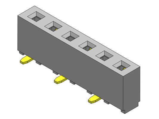 TIPO fêmea de SMT da fileira do conector 2.54mm do encabeçamento único - 1 *2 PIN To 1*40PIN H=5.00mm