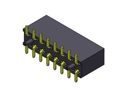 SMT DATILOGRAFA a conectores do encabeçamento da placa de circuito 2.54mm 2*2 PIN To 2*40PIN H=8.50mm