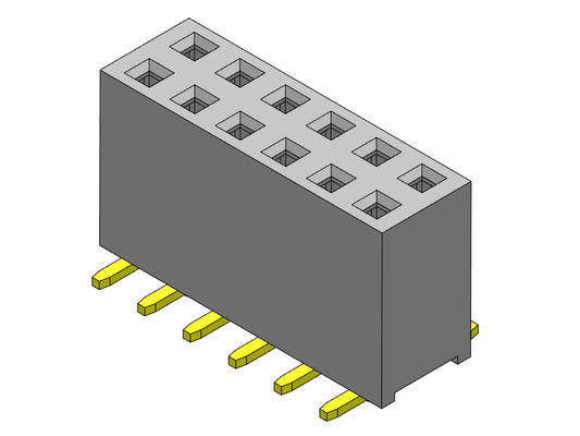 SMT DATILOGRAFA a conectores do encabeçamento da placa de circuito 2.54mm 2*2 PIN To 2*40PIN H=8.50mm