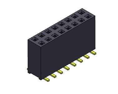 TIPO duplo fêmea de SMT da fileira do conector 2.54mm do encabeçamento - 2 *2 PIN To 2*40PIN H=11.00mm