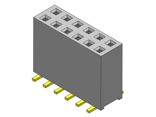 TIPO duplo fêmea de SMT da fileira do conector 2.54mm do encabeçamento - 2 *2 PIN To 2*40PIN H=11.00mm
