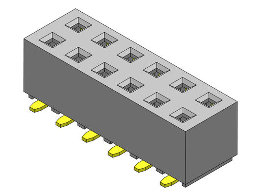 TIPO duplo fêmea de SMT da fileira do conector 2.54mm do encabeçamento - 2 *2 PIN To 2*40PIN H=5.00mm