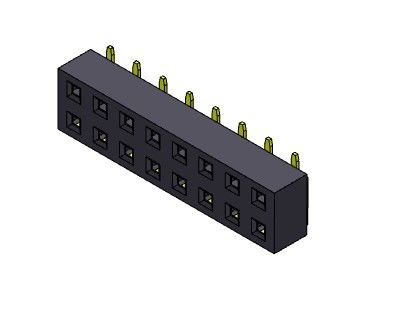 TIPO duplo fêmea de SMT da fileira do conector 2.54mm do encabeçamento - 2 *2 PIN To 2*40PIN H=3.50mm