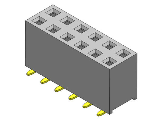 TIPO duplo fêmea de SMT da fileira do conector 2.54mm do encabeçamento - 2 *2 PIN To 2*40PIN H=7.10mm