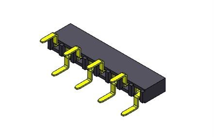 TIPO duplo da entrada fileira fêmea do conector 2.54mm do encabeçamento da única - 1 *2 PIN To 1*40PIN H=5.00mm