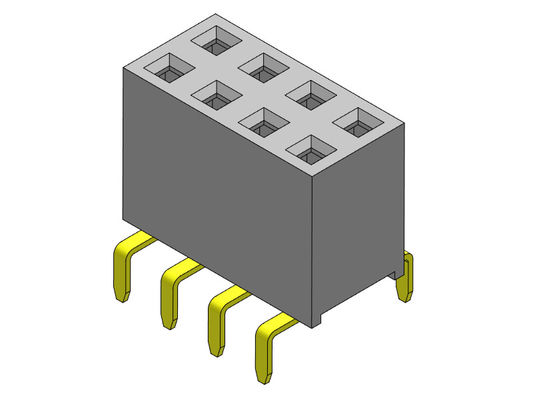 TIPO duplo da entrada da fileira dupla fêmea do conector 2.54mm do encabeçamento - 2 *2 PIN To 2*40PIN H=7.10mm