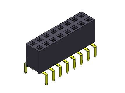 TIPO duplo da entrada da fileira dupla fêmea do conector 2.54mm do encabeçamento - 2 *2 PIN To 2*40PIN H=7.10mm