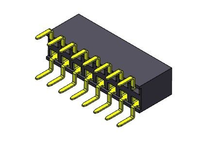 TIPO duplo da entrada da fileira dupla fêmea do conector 2.54mm do encabeçamento - 2 *2 PIN To 2*40PIN H=7.10mm