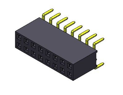 entrada dupla Pin Female Header Connector 2*2 PIN To 2*40PIN da fileira dupla de 2.54mm