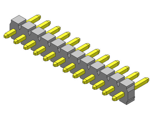TIPO do mergulho da fileira de Pin Header Connector 3.96mm único - 1 *2 PIN To 1*24PIN H=3.18MM