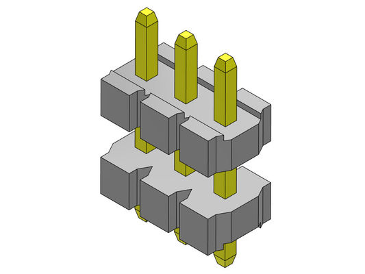 Pilha da fileira de Pin Header Connector 3.96mm TIPO reto da única - 1 *1 PIN To 1*24PIN