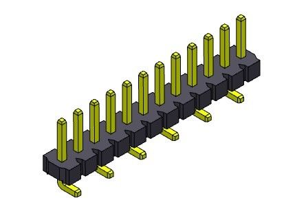 TIPO de SMT da fileira de Pin Header Connector 3.96mm único - 1 *2 PIN To 1*24PIN H=3.18MM
