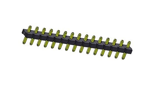 TIPO do mergulho da fileira de Pin Header Connector 5.08mm único - 1 *2 PIN To 1*20PIN H=2.54MM